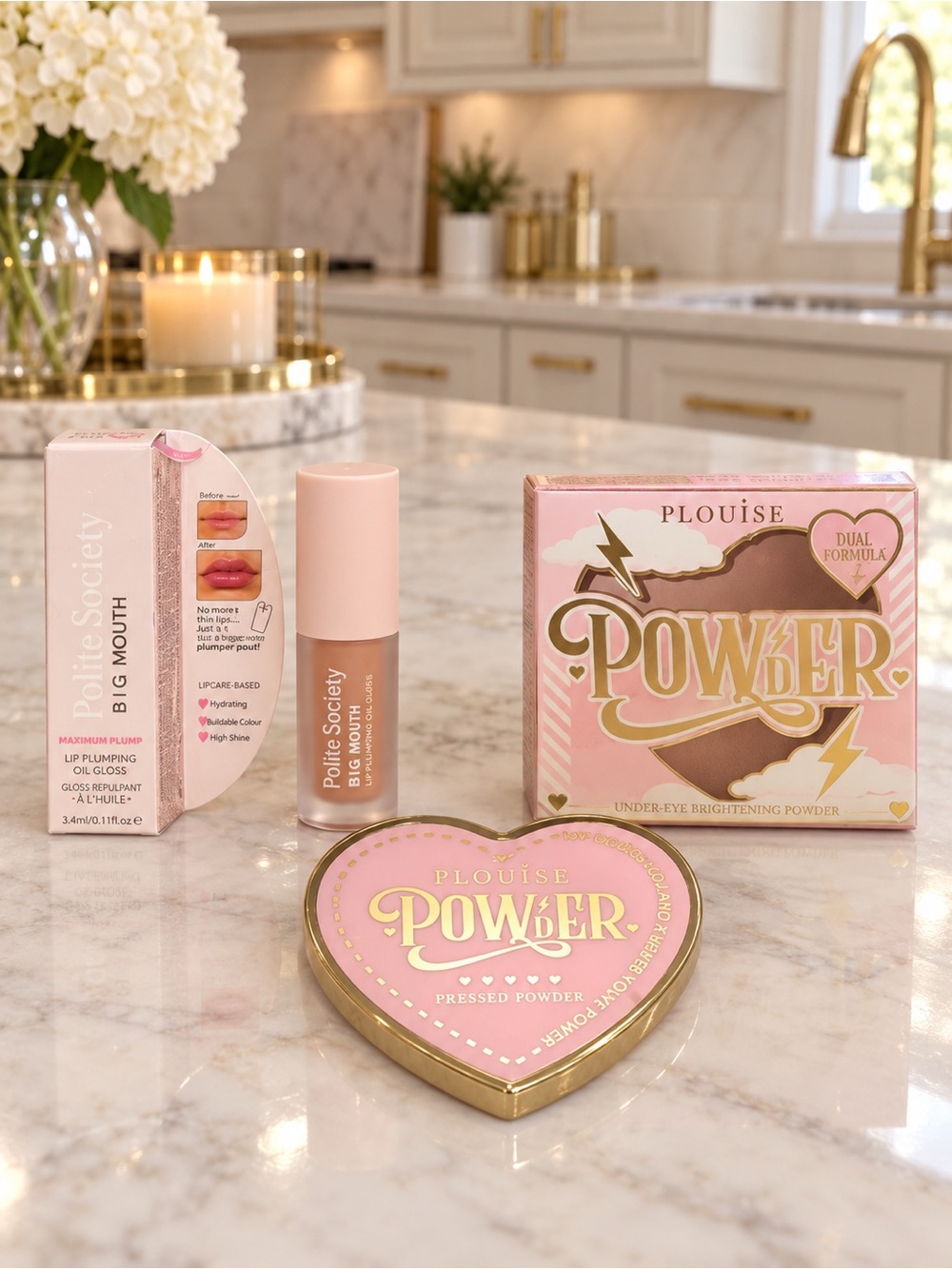 P.Louise Truffle Under Eye Powder & Polite Society B.I.G. Mouth Gloss Set